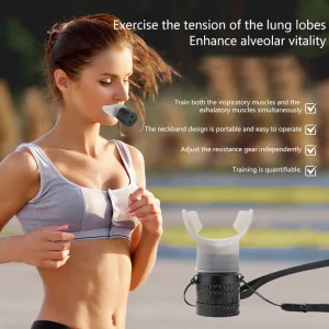 Silicone Lung Workout Tool, High Altitude Breathing Fitness Device, Outdoor Respiratory Training Equipment