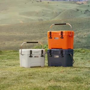Mobi Garden Portable Wheeled Cooler Insulated Ice Box for Car Picnics Outdoor Camping Fresh Food Storage