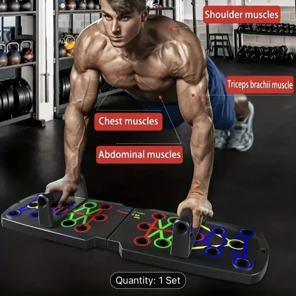Solid Push Up Board Home Workout Equipment Multi-Functional Pushup Stands System Fitness Floor Chest Muscle Exercise Professiona - Image 2