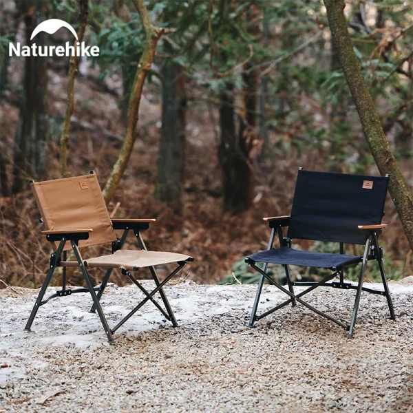Naturehike 2024 New Camping Chair Quick Open Portable 120Kg High Load Outdoor Seat Folding Travel Fishing Garden Kermit Chairs - Image 6