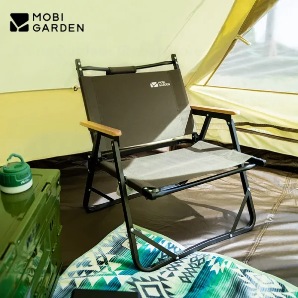 MOBI GARDEN Camping chair 600D Aluminum Alloy Lightweight Picnic Fishing Folding Armchair Portable Outdoor Travel Leisure Chair - Image 6