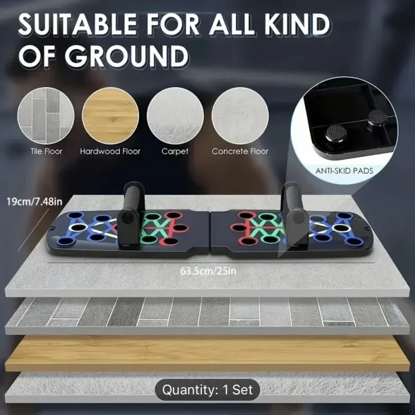 Solid Push Up Board Home Workout Equipment Multi-Functional Pushup Stands System Fitness Floor Chest Muscle Exercise Professiona - Image 6