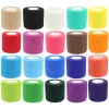 24 Pieces Self Adhesive Bandage Wrap Breathable Vet Wrap Cohesive Bandage First Aid for Pets Athletic Elastic Self Adherent Wrap