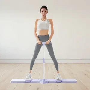 Foldable 3-in-1 Ski Trainer:Leg, Pelvic Hip Strengthener for Postpartum Women, Home Gym Fitness Board Push Up Bar Exercise