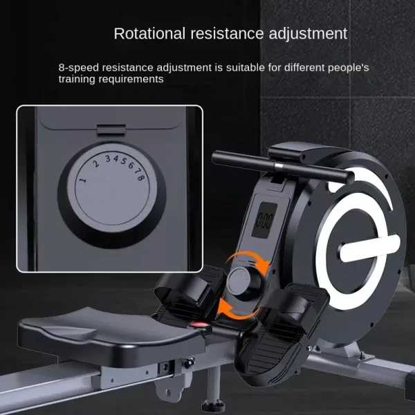 Intelligent Magnetic Control Rowing Machine for Home Use, High-End Portable, Intelligent Screen Rowing Sports Fitness Equipment - Image 2
