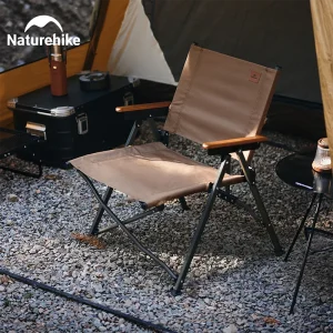 Naturehike 2024 New Camping Chair Quick Open Portable 120Kg High Load Outdoor Seat Folding Travel Fishing Garden Kermit Chairs