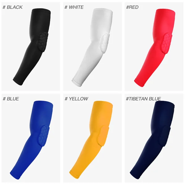 1pc Sports Elbow Protection Honeycomb Anti-collision Pressure Protection Arm Sleeve Basketball Cycling Fitness Protective Gear - Image 4