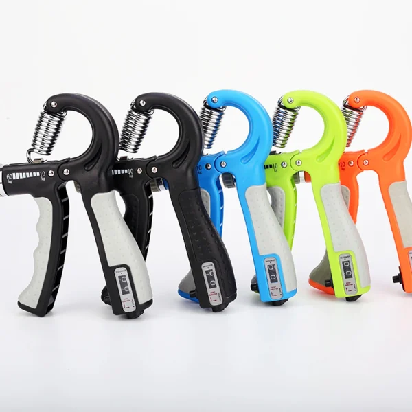 1Pc Hand Gripper with Counter R-Shape Non-slip ABS Hand Gripper Adjustable Resistance Forearm Strength Trainer Fitness Equipment - Image 2