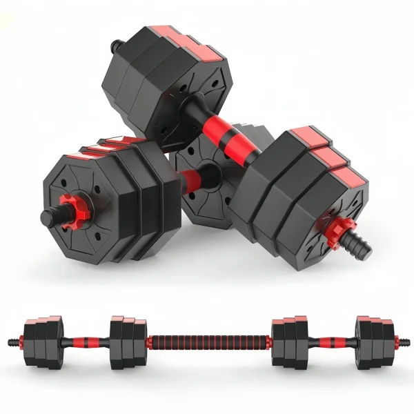 High Quality Set Adjustable Dumbbell Weight Select Fitness Workout Gym From 10/15/20KG Fitness Equipment Set Dumbbells - Image 2