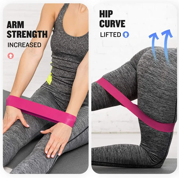 Portable Fitness Workout Equipment Rubber Resistance Bands Yoga Gym Elastic Gum Strength Pilates Crossfit Women Weight Sports - Image 4