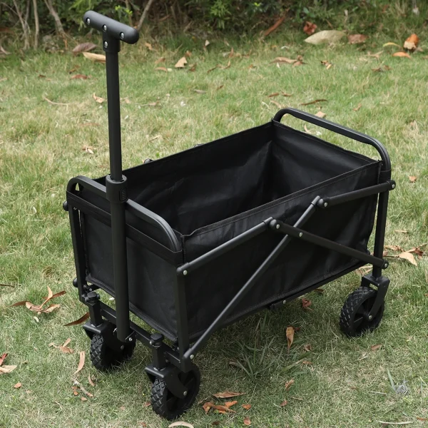 Portable Folding Wagon Large Capacity Heavy Duty Foldable Wagon Utility Grocery Wagon for Outdoor Camping Garden Sports Beach - Image 5
