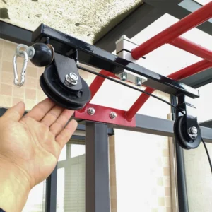 Home Fitness Pulley Cable Machine System for Round Metal Tube DIY Loading Lifting Triceps Workout Accessorie Pull Down Attachmen