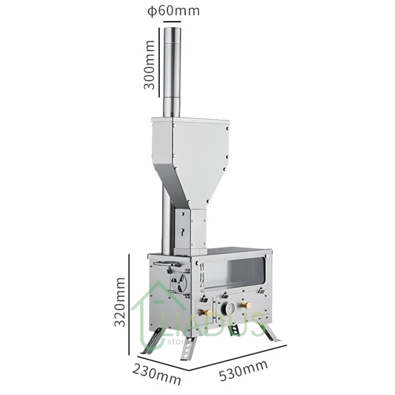 Outdoor Wood Stove Stainless Steel Heater Durable Compact & Portable Cooking Stove Outdoor Lightweight Camping Cooking Supplies - Image 6