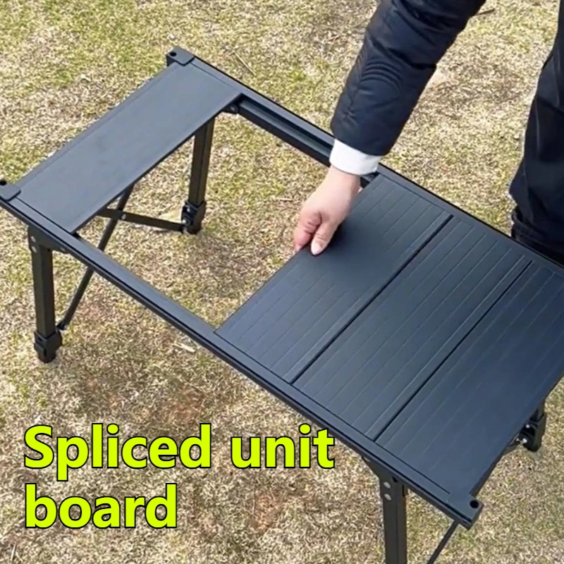 Aluminum Alloy Picnic Folding Table Portable Multi-functional Adjustable Barbecue Camping Table Outdoor Camping Furnishings - Image 3