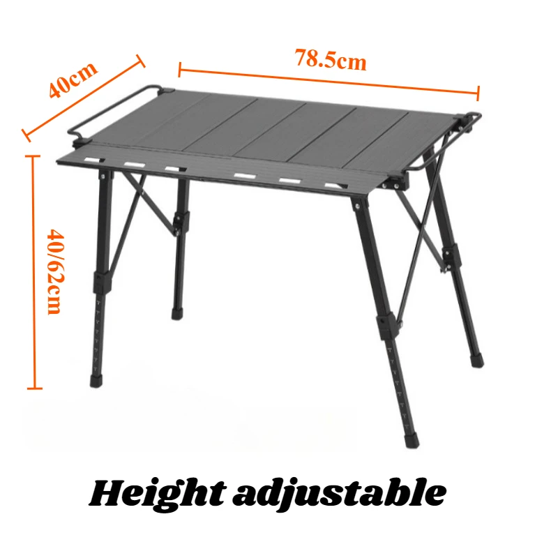 Aluminum Alloy Picnic Folding Table Portable Multi-functional Adjustable Barbecue Camping Table Outdoor Camping Furnishings - Image 6
