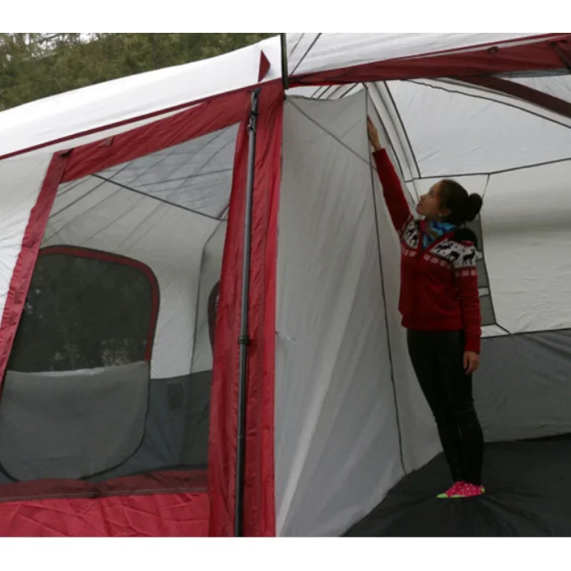 YOUSKY Large Space Outdoor Camping Tents 8+ People Double Layers Luxury 2 Bedrooms 1 Lliving Room Family Travel Camping Tent - Image 4