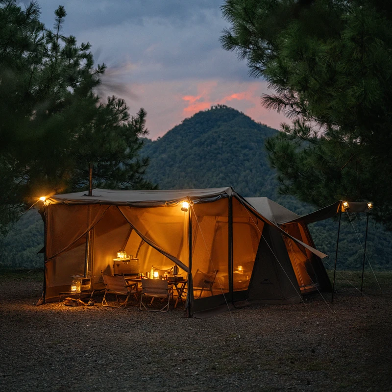 Naturehike Village 13 Pro Automatic Tent – Two-Room One-Hall Camping Shelter, Sun-proof Rain-resistant Outdoor Equipment - Image 2