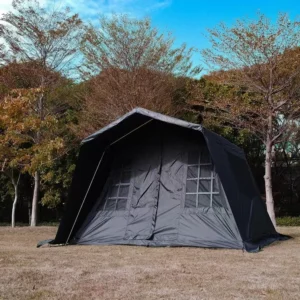 Black Large Villa Tent Outdoor Multi-person Camping Tent Luxury Cabin Tent