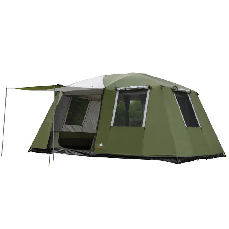 Ultralarge Camping Tent with 2 Sleeping Rooms and 1 Hall for 6-12 Persons Double Layer Waterproof Windproof for Outdoor Camping - Image 2