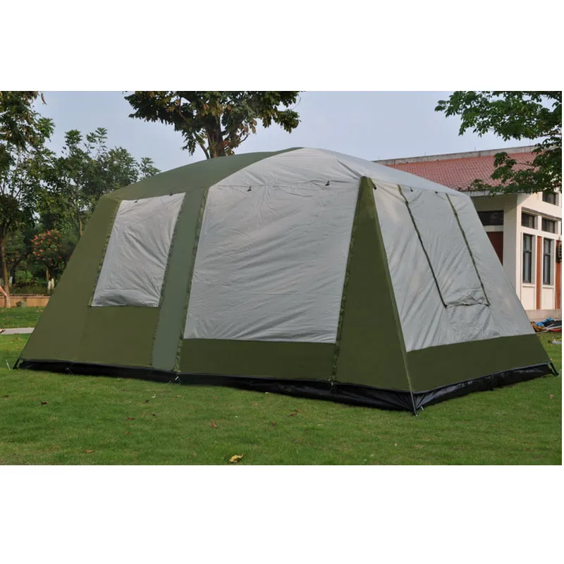Ultralarge Camping Tent with 2 Sleeping Rooms and 1 Hall for 6-12 Persons Double Layer Waterproof Windproof for Outdoor Camping - Image 6