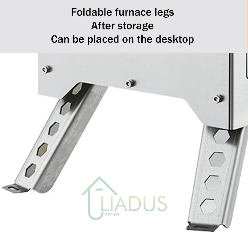 Outdoor Wood Stove Stainless Steel Heater Durable Compact & Portable Cooking Stove Outdoor Lightweight Camping Cooking Supplies - Image 5