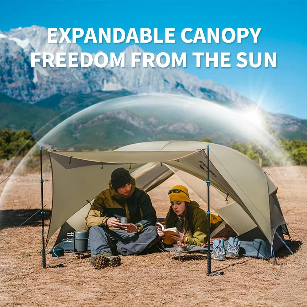 Naturehike Mongar UL 2 Tent 2 Person Backpacking Tent 20D Ultralight Travel Tent Waterproof Hiking Survival Outdoor Camping Tent - Image 2