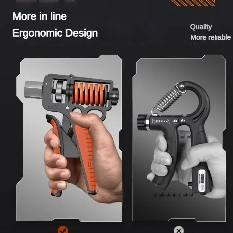 Professional Hand Grip Strength Arm Men's Fitness 5-165kg Adjustable Sports Equipment Practice Hand Strength Exercise Arm Muscle - Image 5