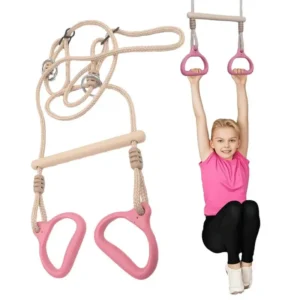 Trapeze Swing Gym Equipment Rings Bar For Kids Adults Backyard Playground Kids Fitness Toys Outdoor Indoor Gym Swing