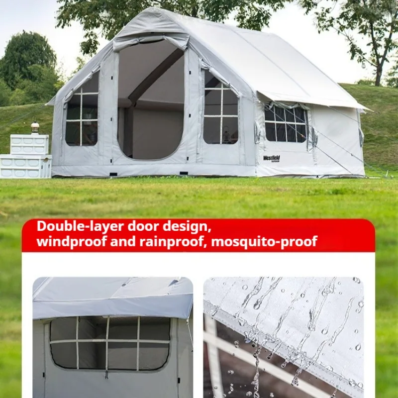 Portable Relaxing Inflatable Tents Park Grassland Foldable Four Seasons Outdoor Tents Quick Automatic Opening Camping Supplies - Image 5