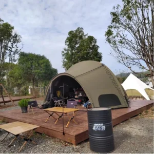 Outdoor Portable Tent, Camp Camping Picnic Rainstorm Proof Hemispherical Shelter Tent, Outdoor Multi-function Equipment