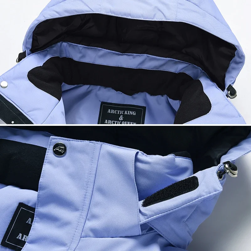 2024 Hooded Jacket Pants Male Snow Costumes Sport Warm Men Snowboard Suits Outdoor Mountain Man Ski Sets Windproof Clothes - Image 4