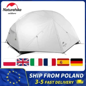 Naturehike Mongar 2 Person Tent Ultralight Camping Tent Outdoor Travel Tent Double Layer Waterproof Tent 3 Season Portable Tent