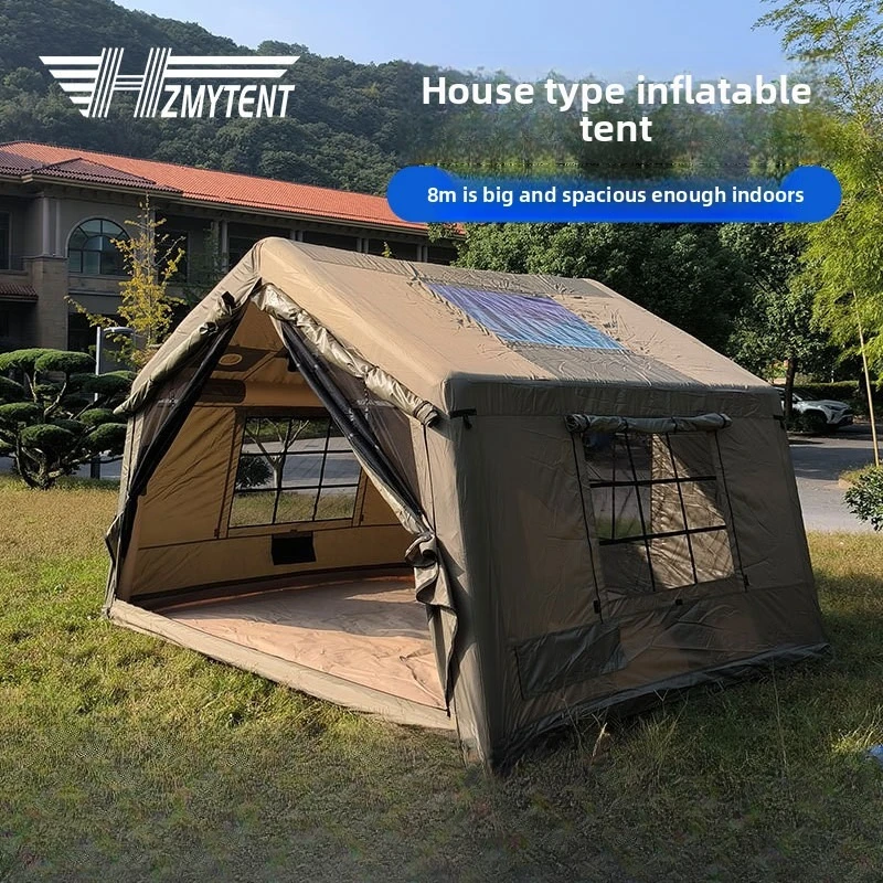 Outdoor Camping Style Folding Gazebos Large Space Awning Camping Inflatable Canopy Tent Thickened Patio Portable Pergola Tent