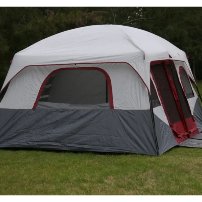 YOUSKY Large Space Outdoor Camping Tents 8+ People Double Layers Luxury 2 Bedrooms 1 Lliving Room Family Travel Camping Tent - Image 6