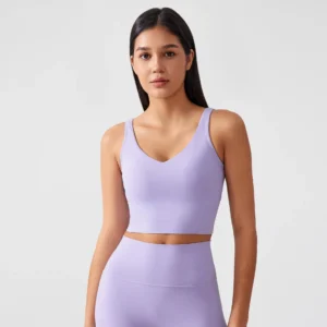 Sports Bra for Women Yoga Top Fixed Chest Pad Gym Vest Shock-proof Workout Tops Yoga Clothes U-shaped Back Fitness Crop Top