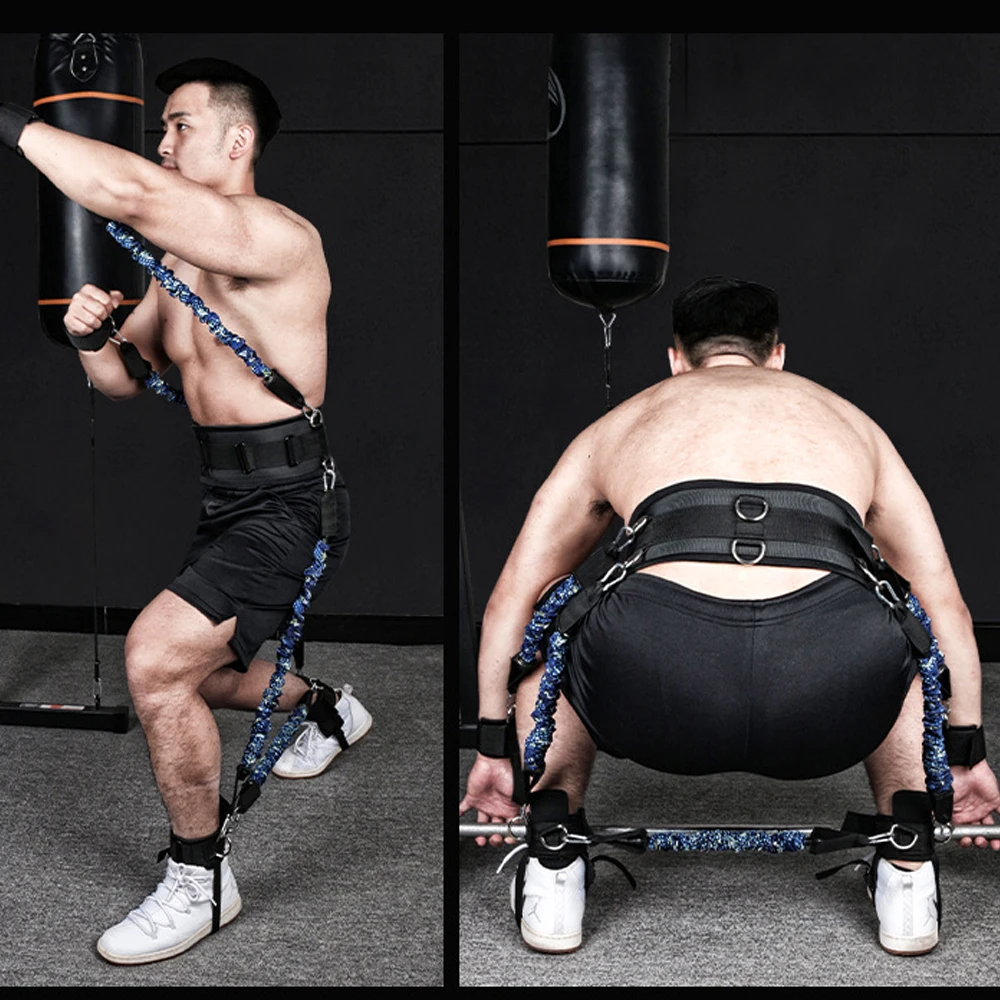 Boxing Training Resistance Band Set Leg Strength and Agility Training Strap System for Boxing,MMA,Muay Thai,Fitness,Basketball - Image 5