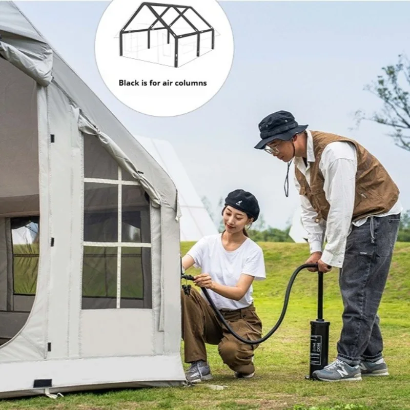 Portable Relaxing Inflatable Tents Park Grassland Foldable Four Seasons Outdoor Tents Quick Automatic Opening Camping Supplies - Image 6