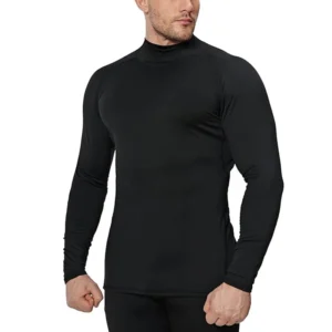 Men's high-elasticity muscle warmth long-sleeved compression shirt tight-fitting fitness sports top suitable for autumn winter