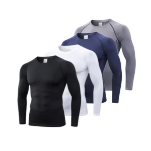 Compression Tops Gym T Shirt Men Fitness Tight Rashgad Bodybuilding Sports T-Shirt Quick Dry Running Long Sleeve